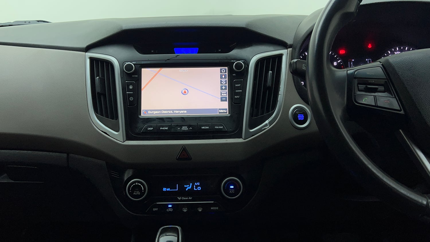 Used 2018 Hyundai Creta SX Plus 1.6 AT Petrol Petrol Automatic interior MUSIC SYSTEM & AC CONTROL VIEW