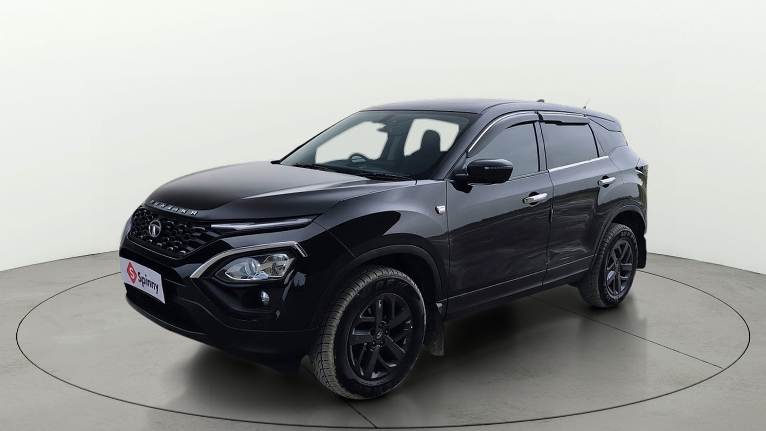 Used 2023 Tata Harrier XT Plus Dark Editon Diesel Manual exterior LEFT FRONT CORNER VIEW