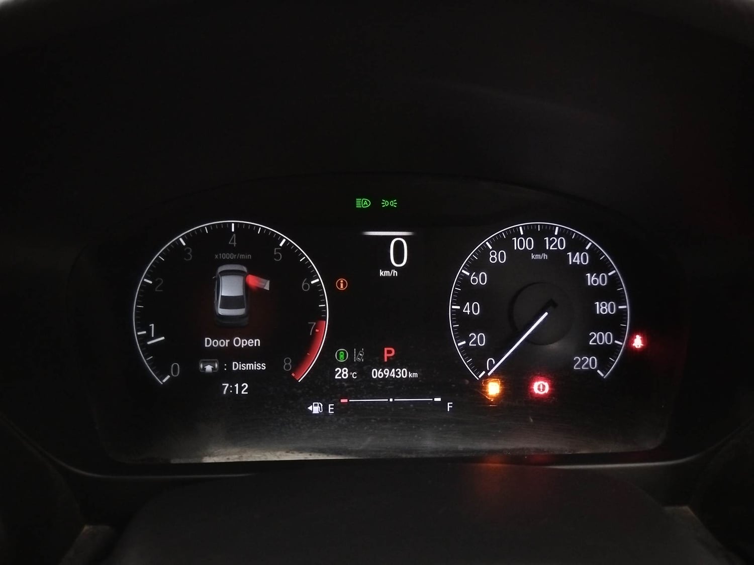 Used 2023 Honda City ZX Petrol CVT Petrol Automatic interior CLUSTERMETER VIEW