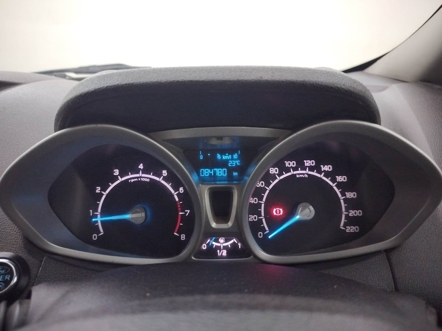Used 2013 Ford EcoSport Titanium 1.0 Ecoboost (Opt) Petrol Manual interior CLUSTERMETER VIEW