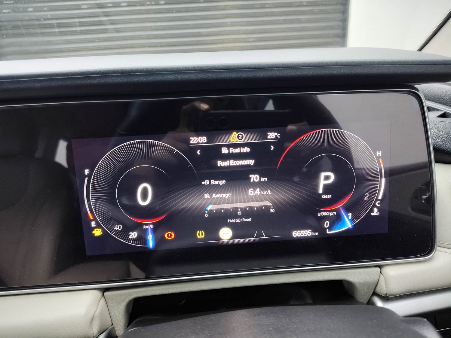 Used 2023 Mahindra XUV700 AX 7 Luxury Pack Petrol AT 7 STR Petrol Automatic interior CLUSTERMETER VIEW