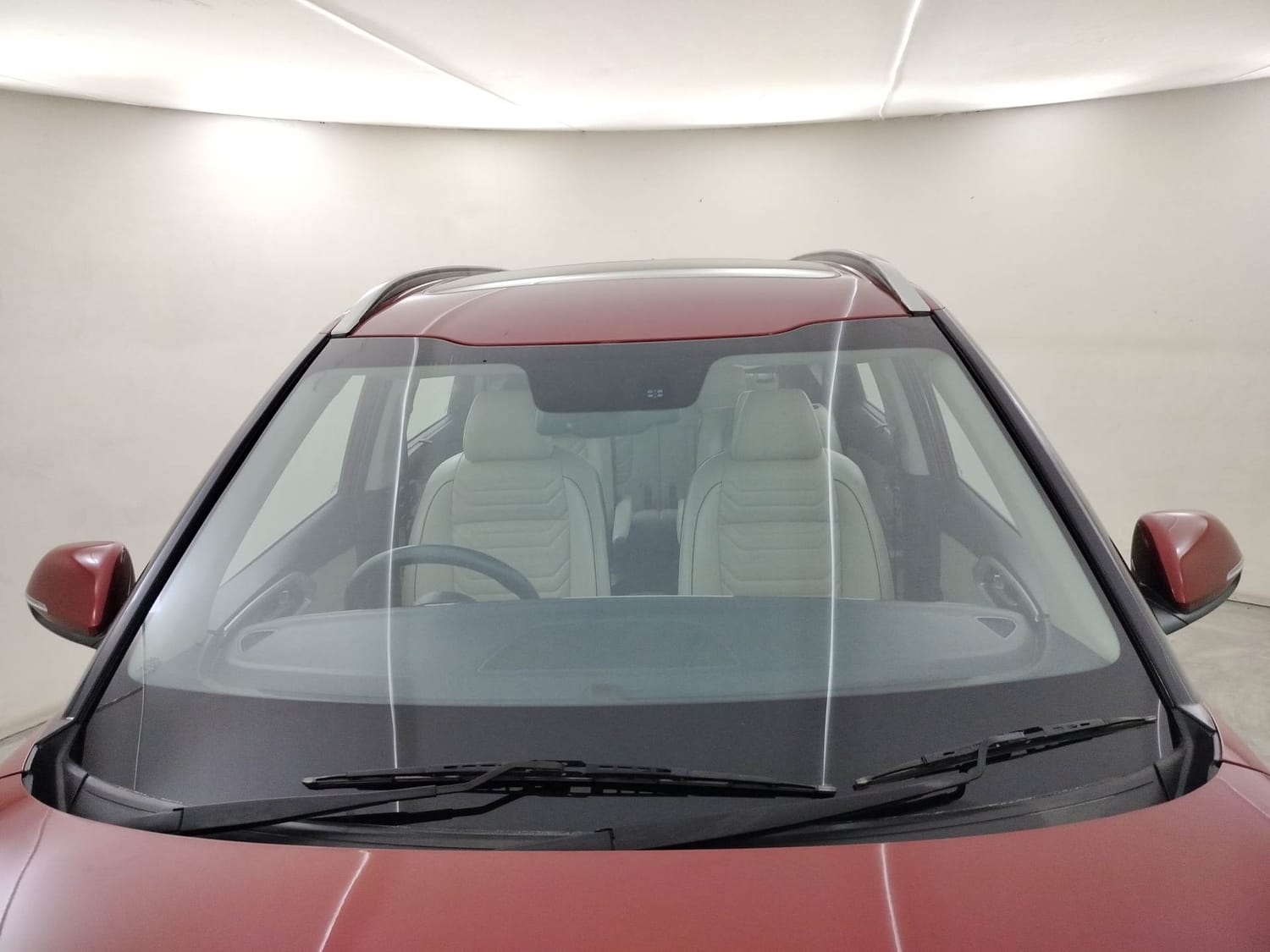 Used 2022 Kia Carens Luxury Plus 1.5 Diesel AT 6 STR Diesel Automatic exterior FRONT WINDSHIELD VIEW
