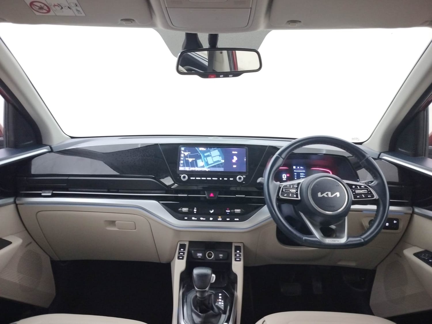 Used 2022 Kia Carens Luxury Plus 1.5 Diesel AT 6 STR Diesel Automatic interior DASHBOARD VIEW