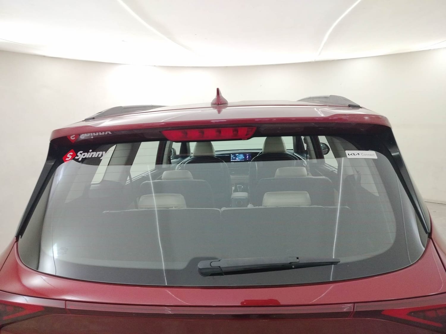 Used 2022 Kia Carens Luxury Plus 1.5 Diesel AT 6 STR Diesel Automatic exterior BACK WINDSHIELD VIEW
