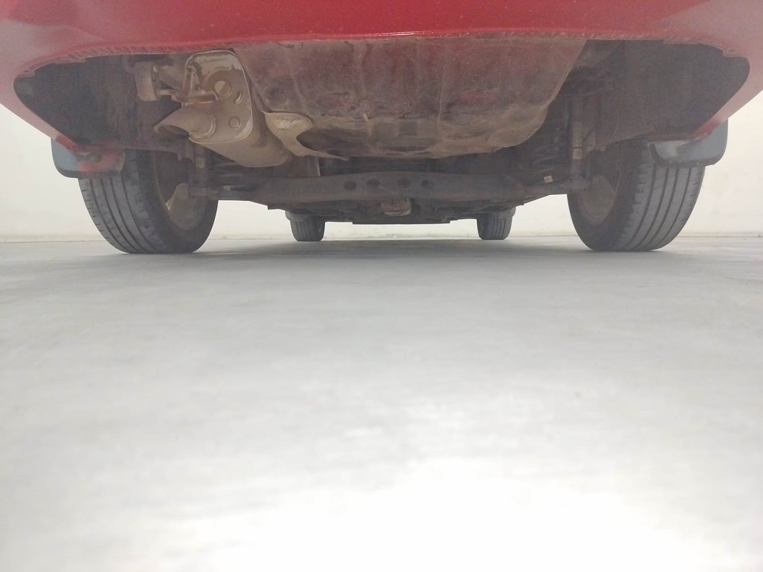 Used 2022 Skoda Slavia Ambition 1.0L TSI AT Petrol Automatic extra REAR UNDERBODY VIEW (TAKEN FROM REAR)