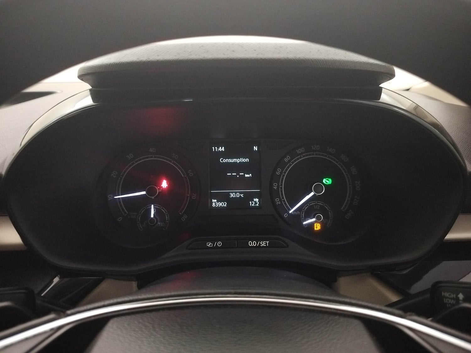 Used 2022 Skoda Slavia Ambition 1.0L TSI AT Petrol Automatic interior CLUSTERMETER VIEW