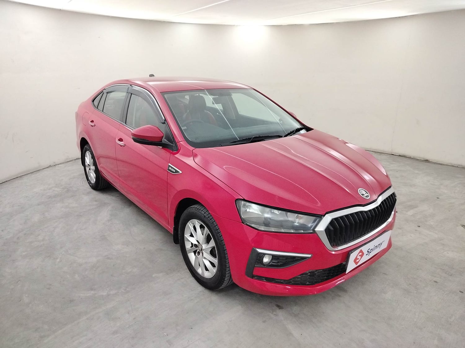 Used 2022 Skoda Slavia Ambition 1.0L TSI AT Petrol Automatic exterior RIGHT FRONT CORNER VIEW