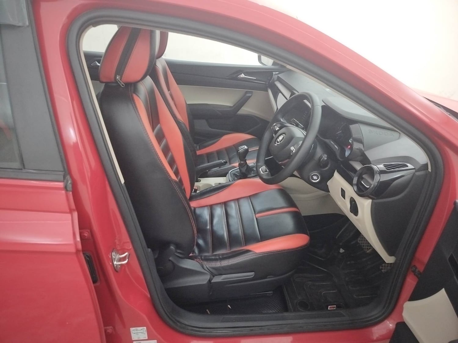Used 2022 Skoda Slavia Ambition 1.0L TSI AT Petrol Automatic interior RIGHT SIDE FRONT DOOR CABIN VIEW