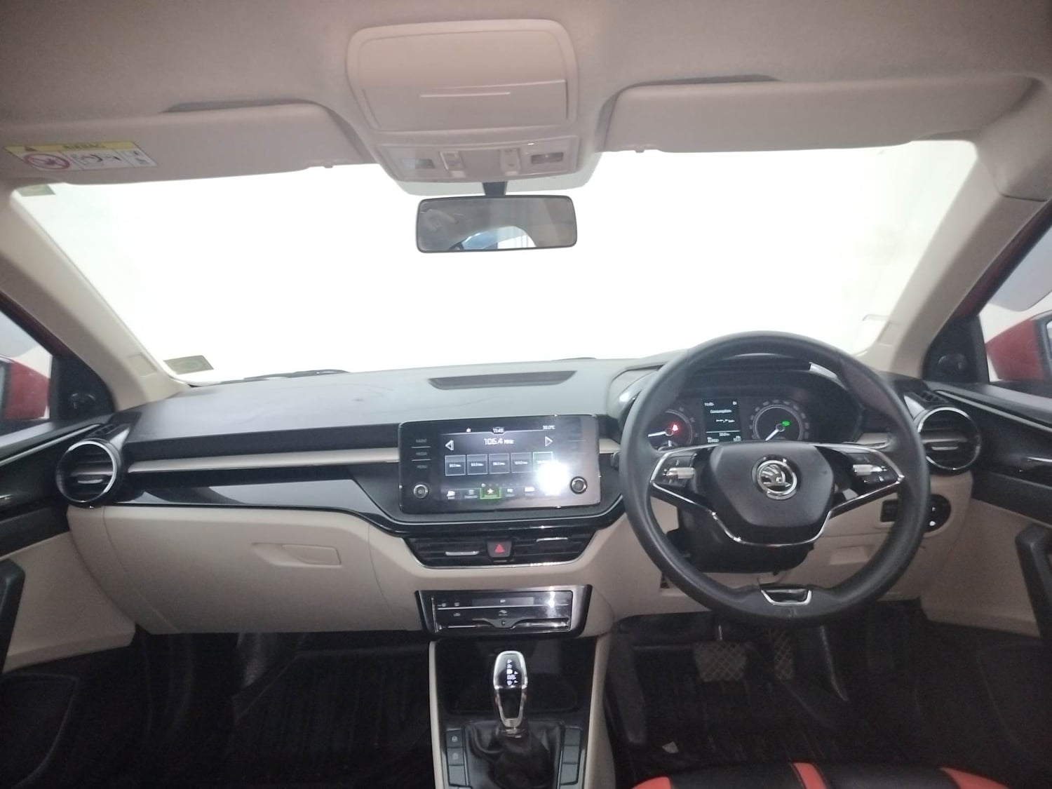 Used 2022 Skoda Slavia Ambition 1.0L TSI AT Petrol Automatic interior DASHBOARD VIEW