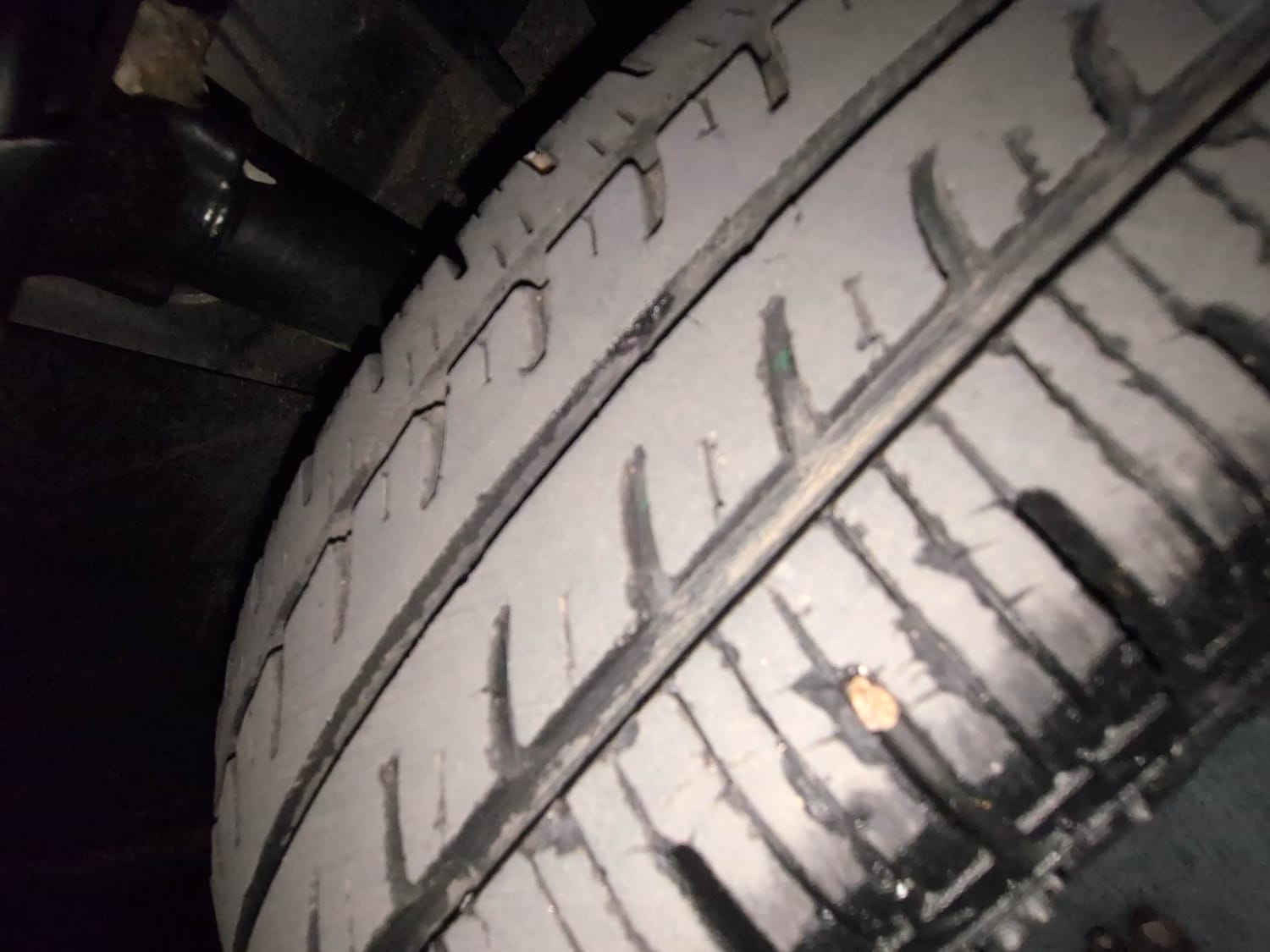 Used 2018 Datsun Redi-GO D Petrol Manual tyres RIGHT FRONT TYRE TREAD VIEW