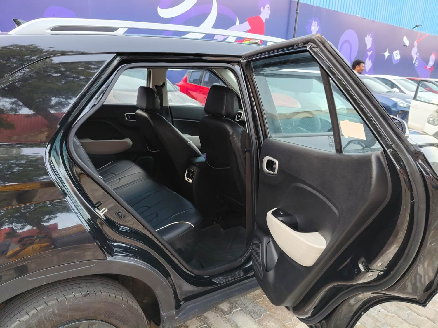 Used 2024 Hyundai Venue SX 1.2 Petrol Petrol Manual interior RIGHT SIDE REAR DOOR CABIN VIEW