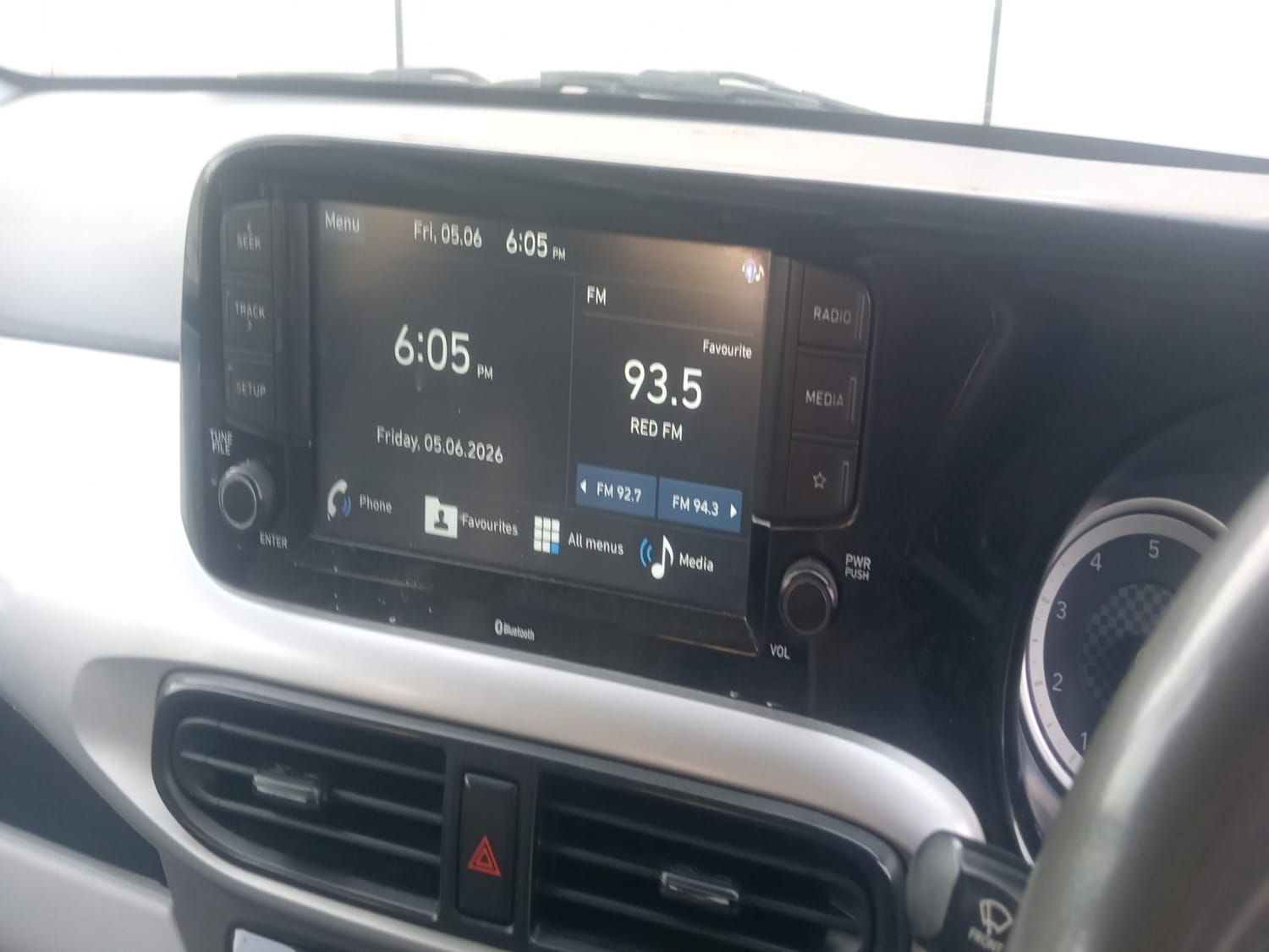 Used 2020 Hyundai Grand i10 Nios Sportz AMT 1.2 Kappa VTVT Petrol Automatic interior MUSIC SYSTEM & AC CONTROL VIEW