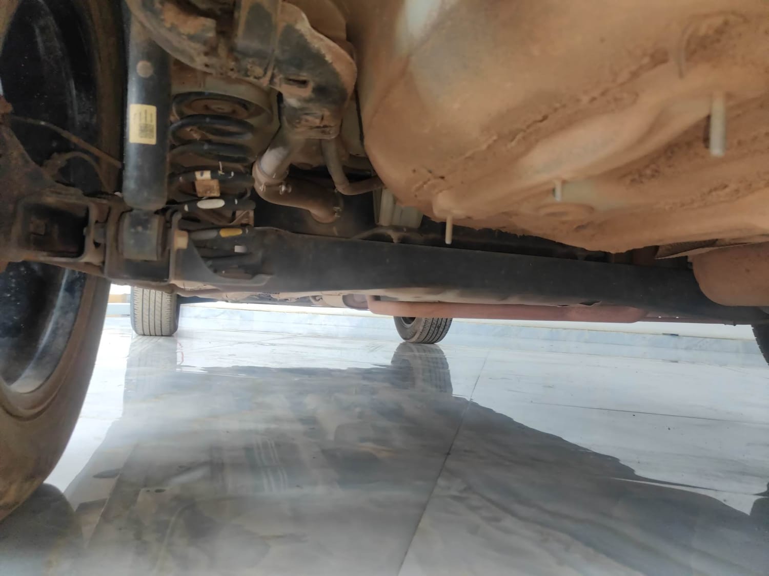 Used 2025 Kia Syros HTX 1.0 Turbo 6MT Petrol Manual extra REAR UNDERBODY VIEW (TAKEN FROM REAR)