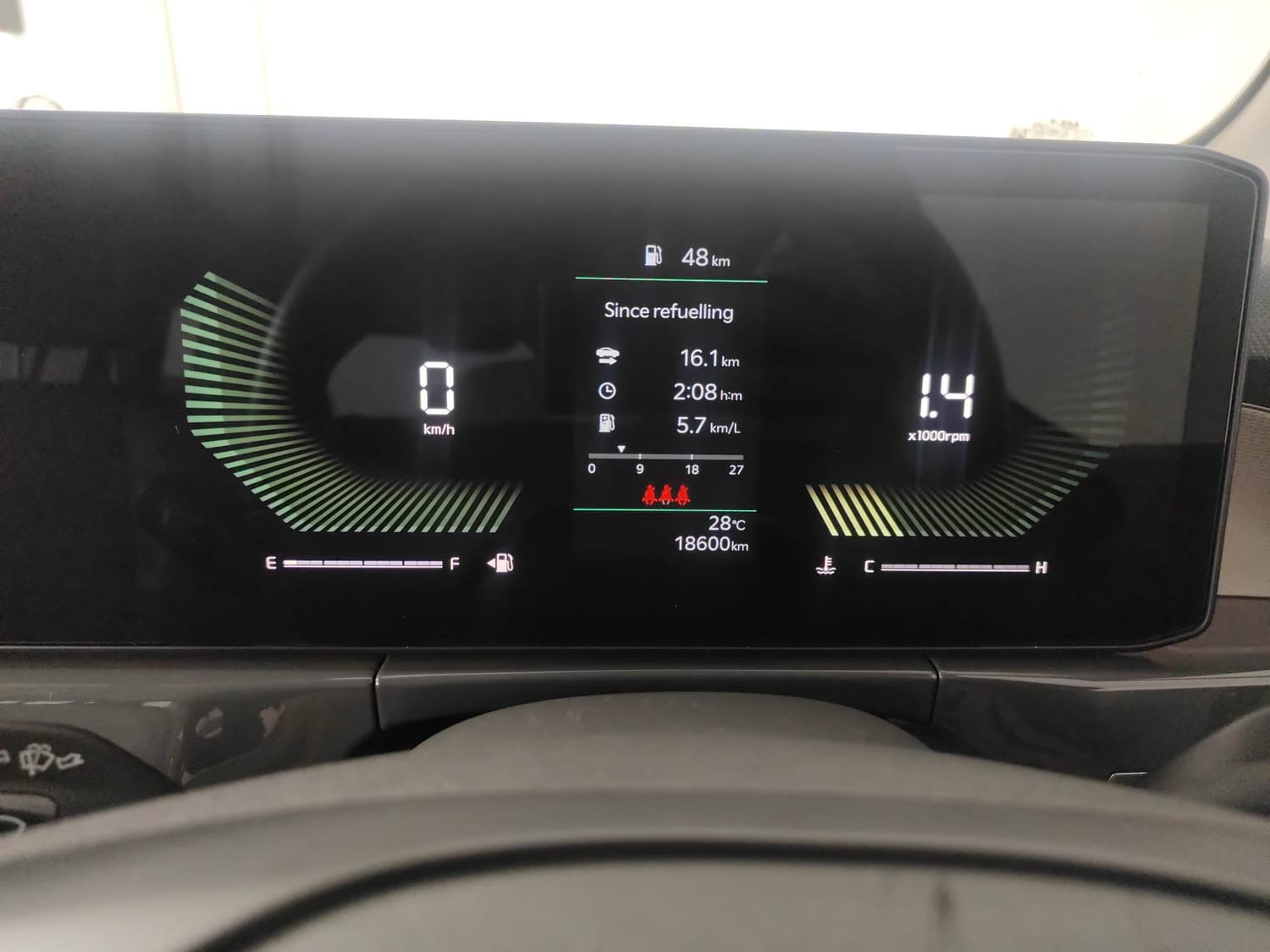 Used 2025 Kia Syros HTX 1.0 Turbo 6MT Petrol Manual interior CLUSTERMETER VIEW