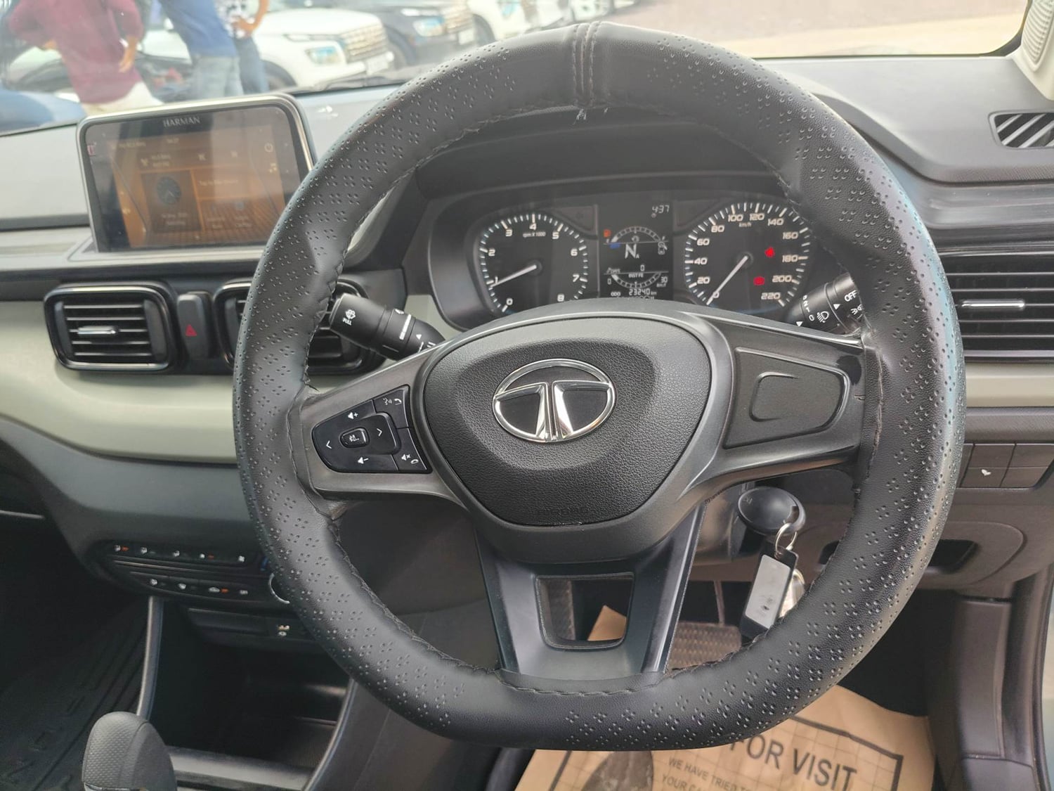 Used 2023 Tata Punch Adventure Rhythm Pack AMT Petrol Automatic interior STEERING VIEW