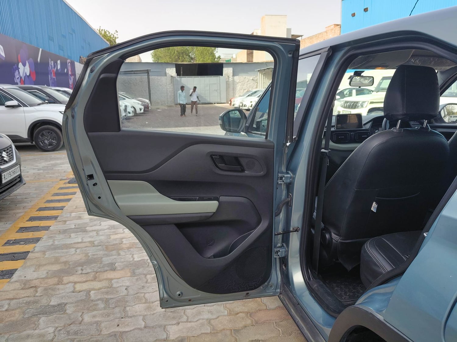 Used 2023 Tata Punch Adventure Rhythm Pack AMT Petrol Automatic interior LEFT REAR DOOR OPEN VIEW
