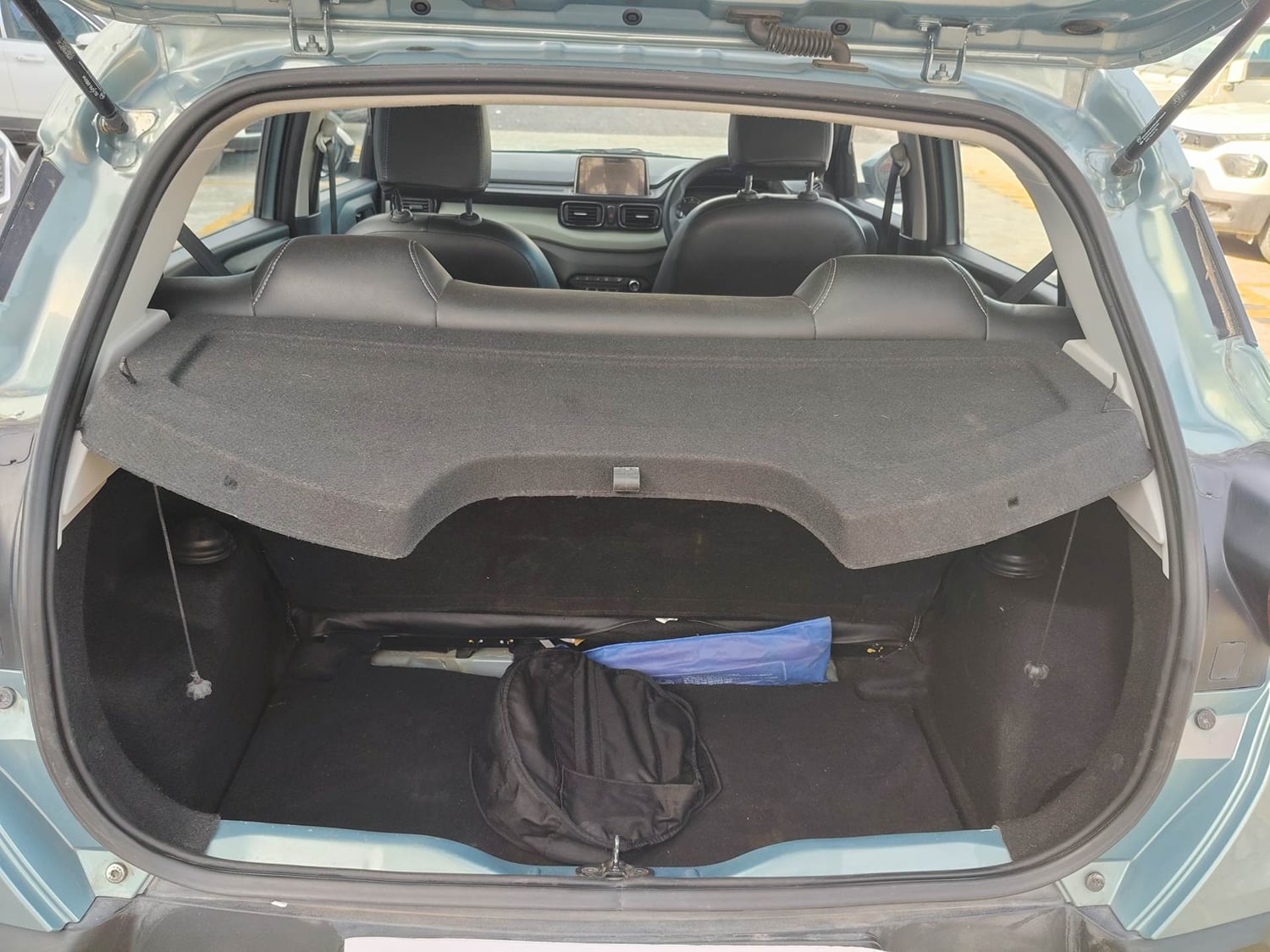 Used 2023 Tata Punch Adventure Rhythm Pack AMT Petrol Automatic interior DICKY INSIDE VIEW