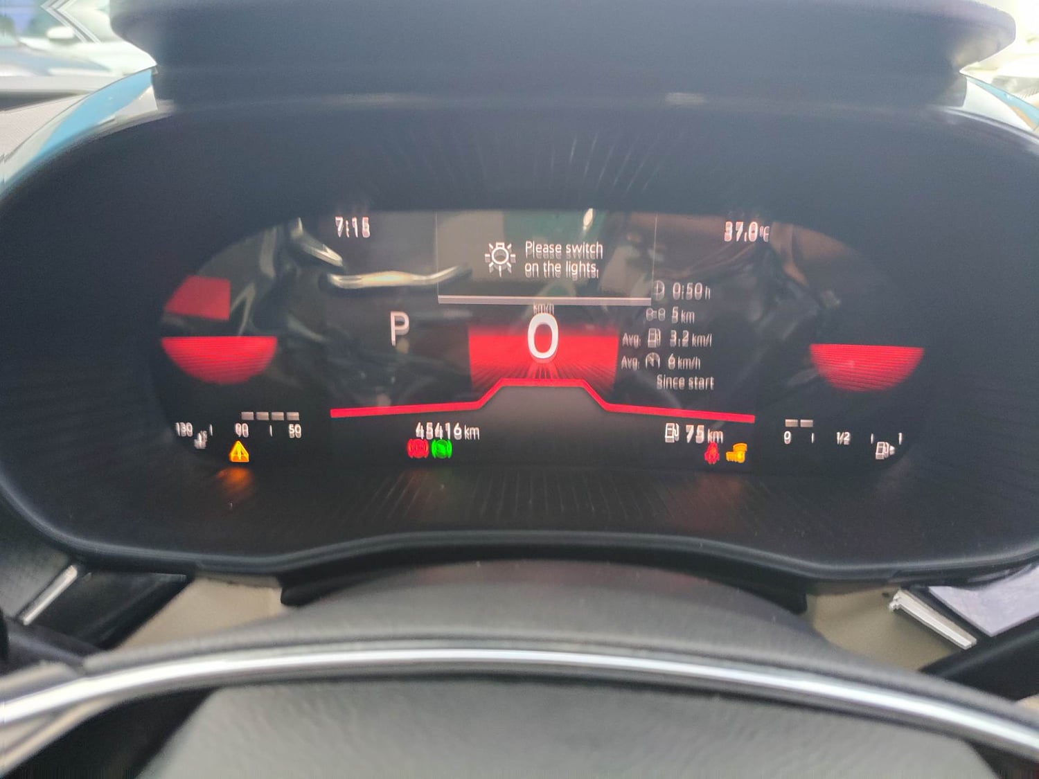 Used 2022 Skoda Slavia Style 1.0L TSI AT Petrol Automatic interior CLUSTERMETER VIEW
