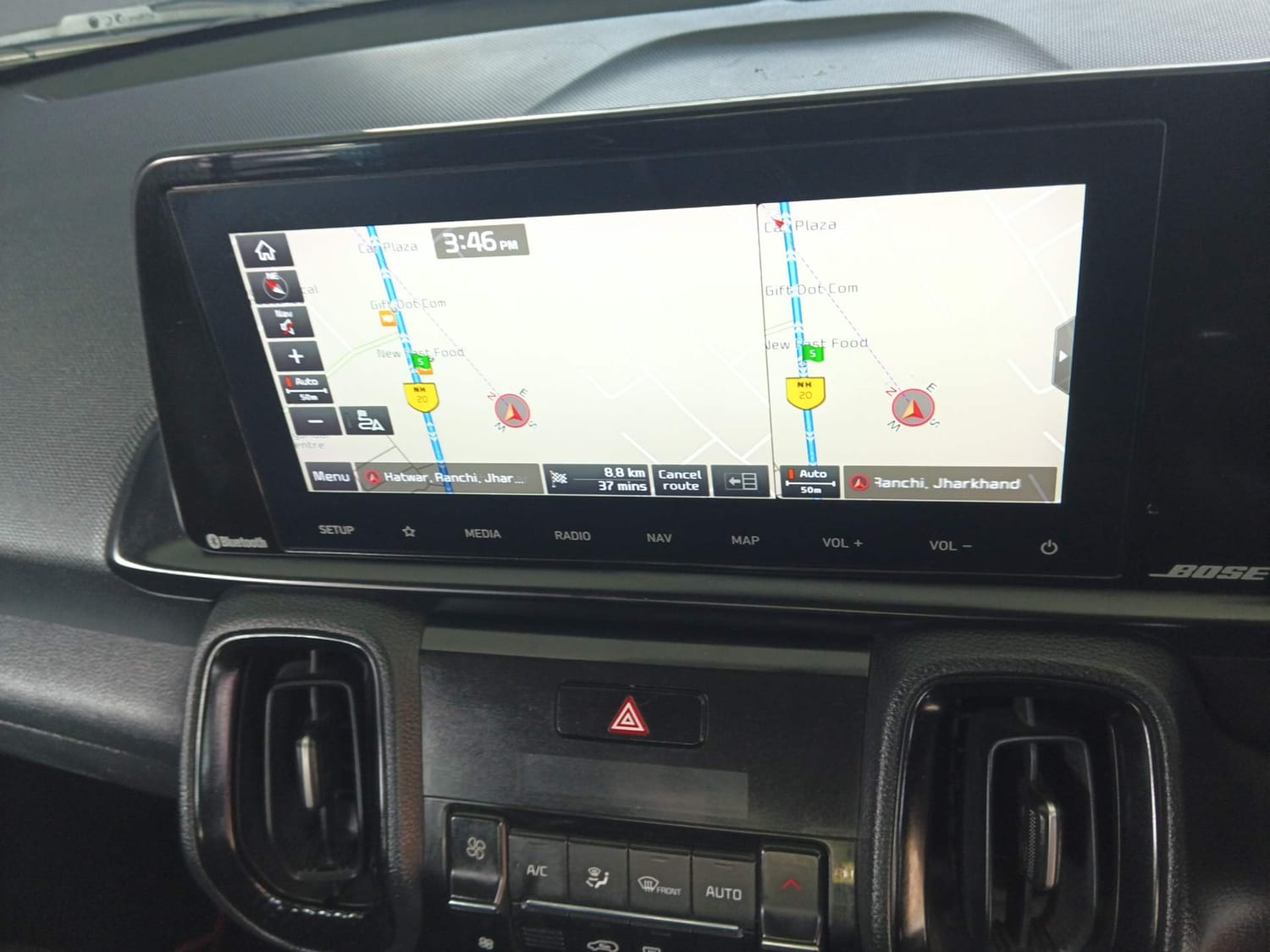 Used 2020 Kia Sonet GTX Plus 1.5 Diesel Manual interior MUSIC SYSTEM & AC CONTROL VIEW