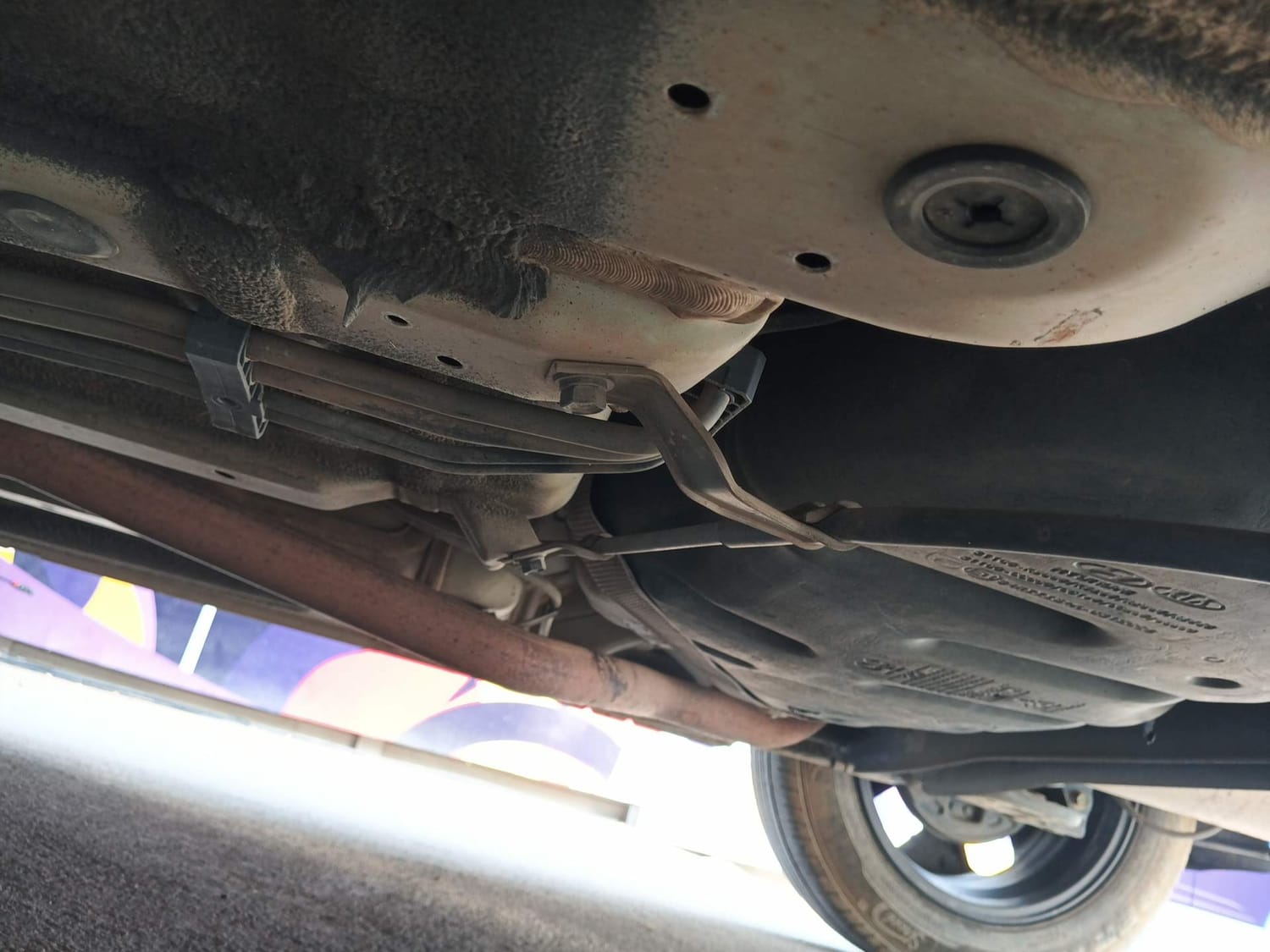 Used 2020 Kia Sonet GTX Plus 1.5 Diesel Manual extra REAR UNDERBODY VIEW (TAKEN FROM REAR)