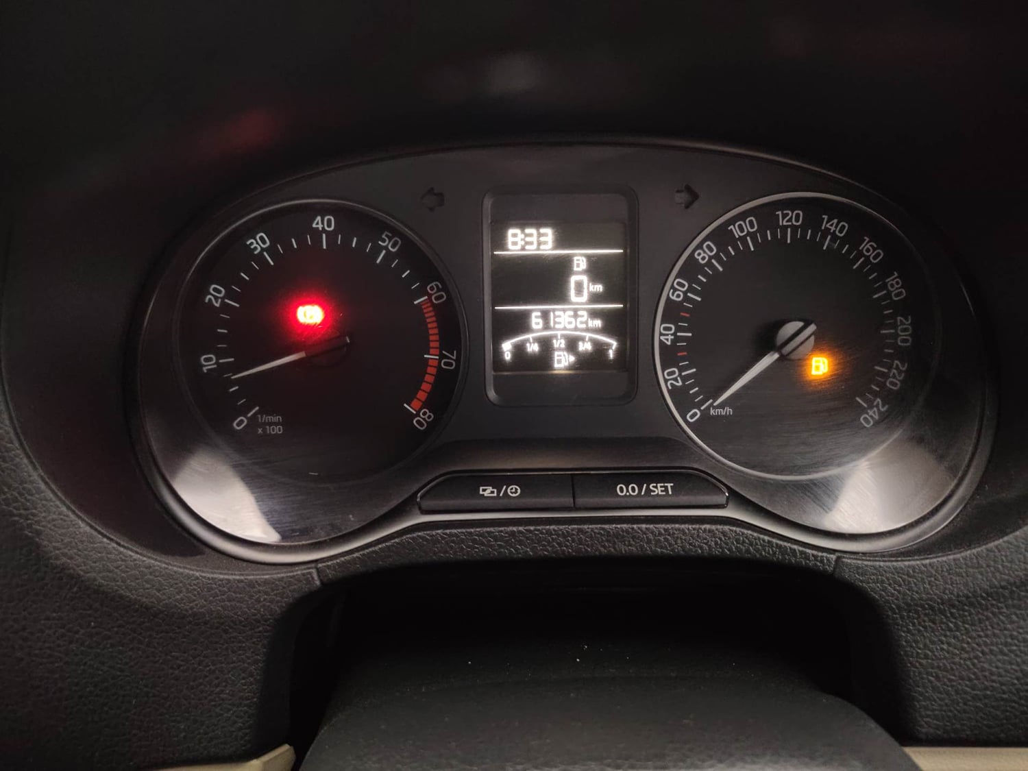 Used 2018 Skoda Rapid Style 1.6 MPI Petrol Manual interior CLUSTERMETER VIEW