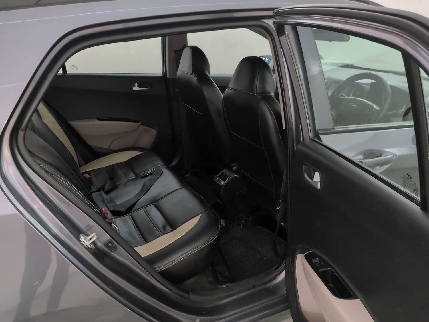 Used 2018 Hyundai Grand i10 Sportz (O) AT 1.2 Kappa VTVT Petrol Automatic interior RIGHT SIDE REAR DOOR CABIN VIEW