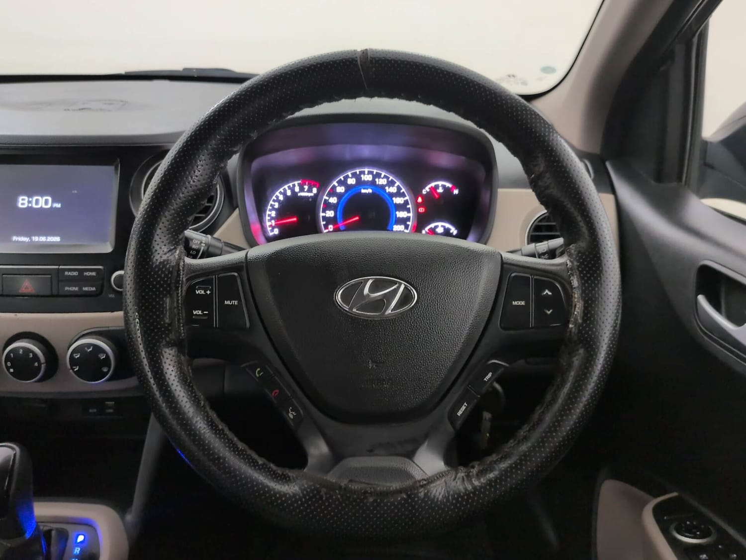Used 2018 Hyundai Grand i10 Sportz (O) AT 1.2 Kappa VTVT Petrol Automatic interior STEERING VIEW