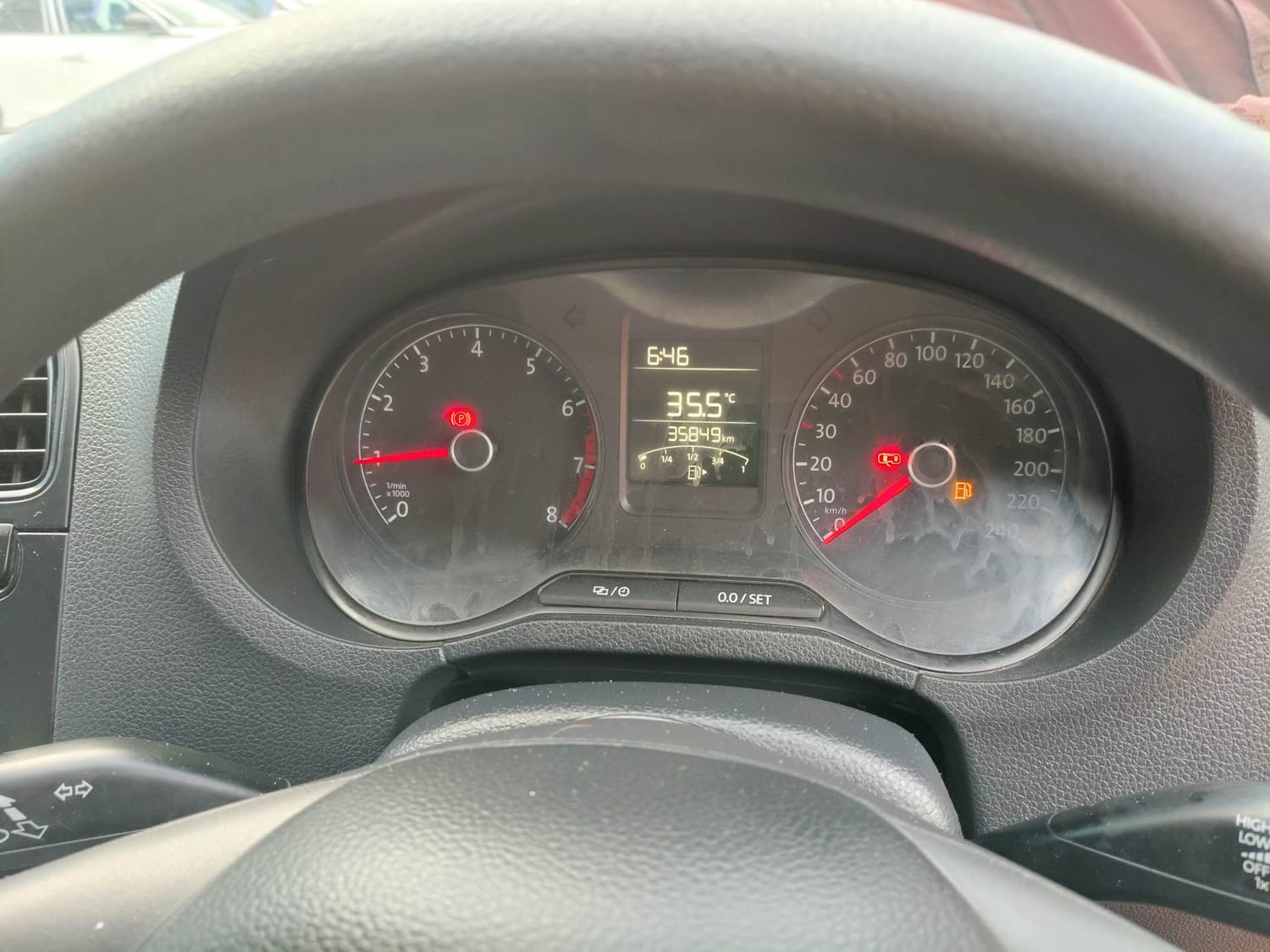 Used 2019 Volkswagen Polo Trendline 1.0L (P) Petrol Manual interior CLUSTERMETER VIEW