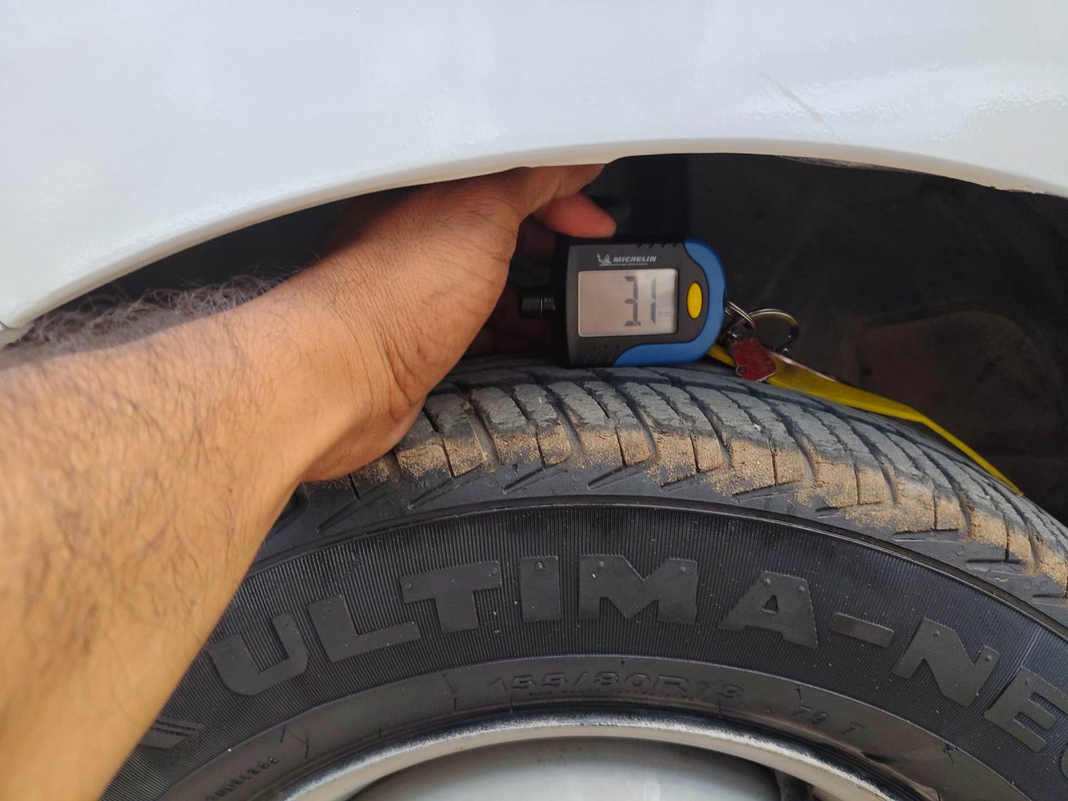 Used 2020 Datsun Redi-GO A Petrol Manual tyres LEFT FRONT TYRE TREAD VIEW