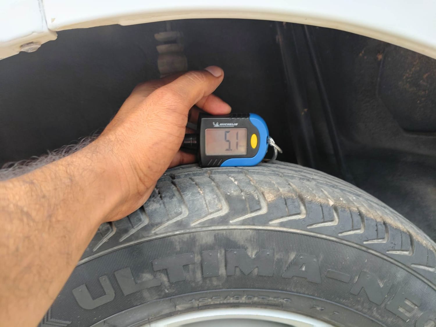 Used 2020 Datsun Redi-GO A Petrol Manual tyres RIGHT REAR TYRE TREAD VIEW