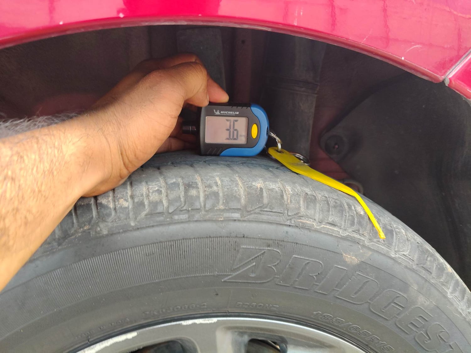 Used 2018 Hyundai Elite i20 Asta 1.2 AT Petrol Automatic tyres LEFT REAR TYRE TREAD VIEW