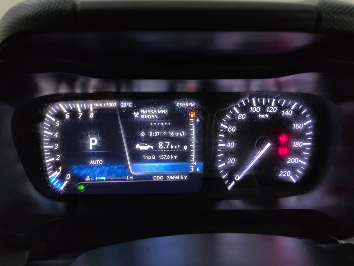 Used 2022 Tata Altroz XZA Plus Petrol Petrol Automatic interior CLUSTERMETER VIEW