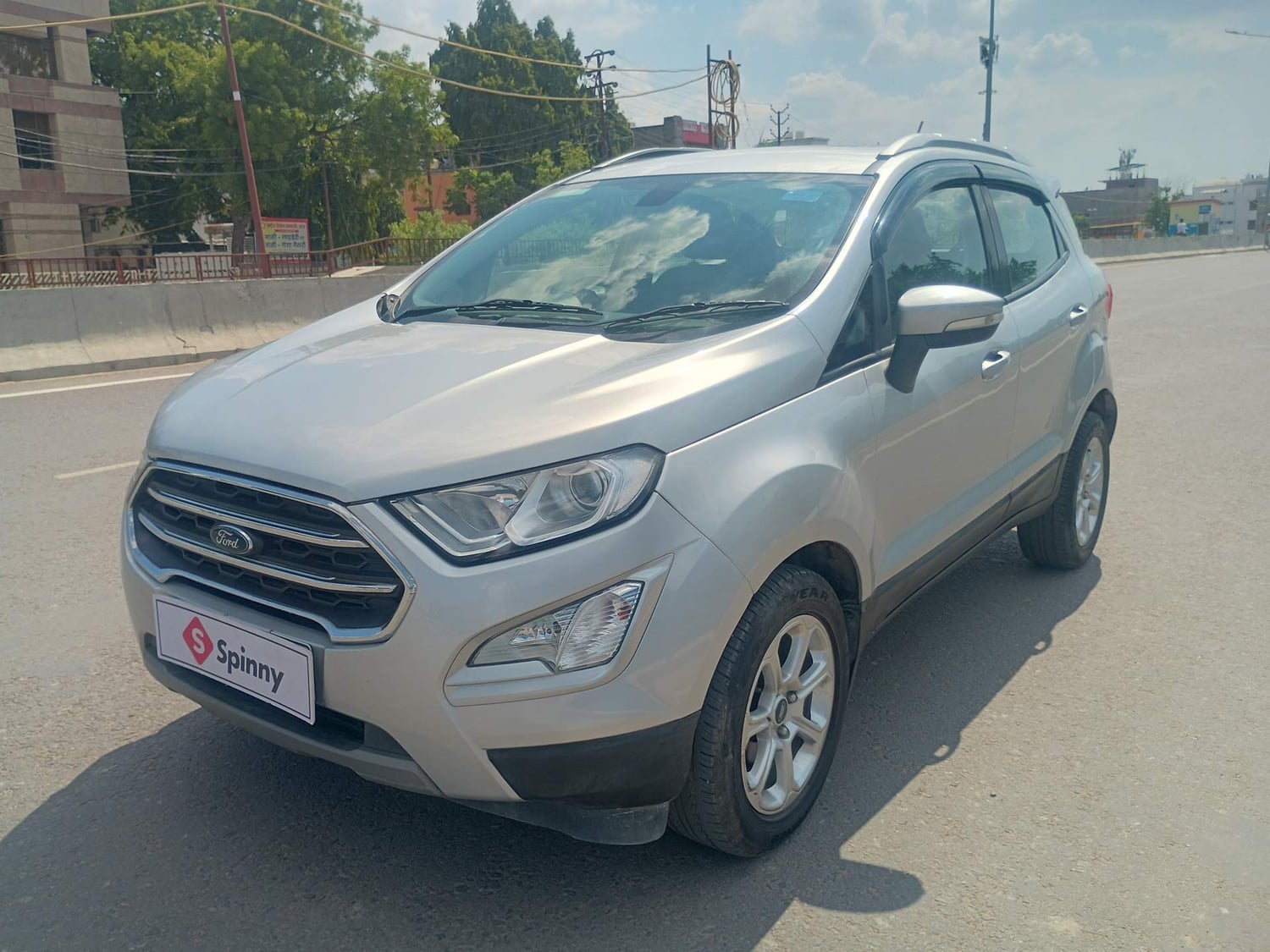 Used 2019 Ford EcoSport Titanium + 1.5L Ti-VCT Petrol Manual exterior LEFT FRONT CORNER VIEW