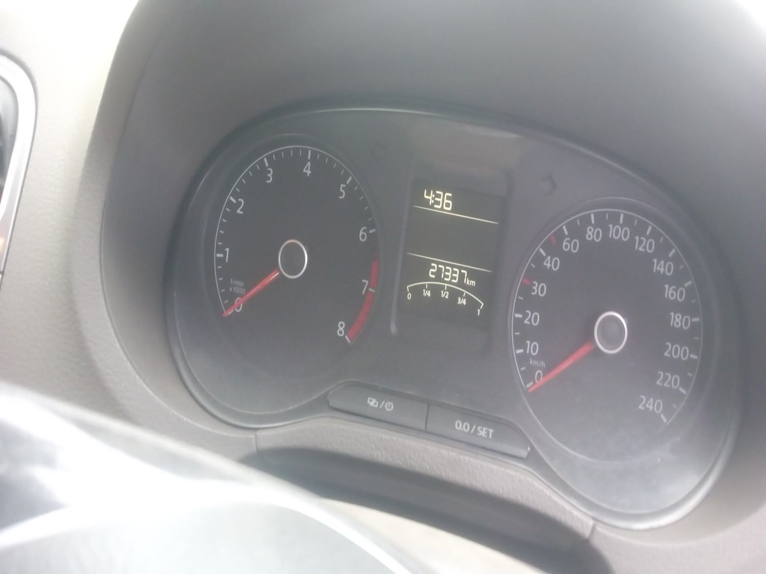 Used 2021 Volkswagen Vento Highline 1.0L TSI Petrol Manual interior CLUSTERMETER VIEW