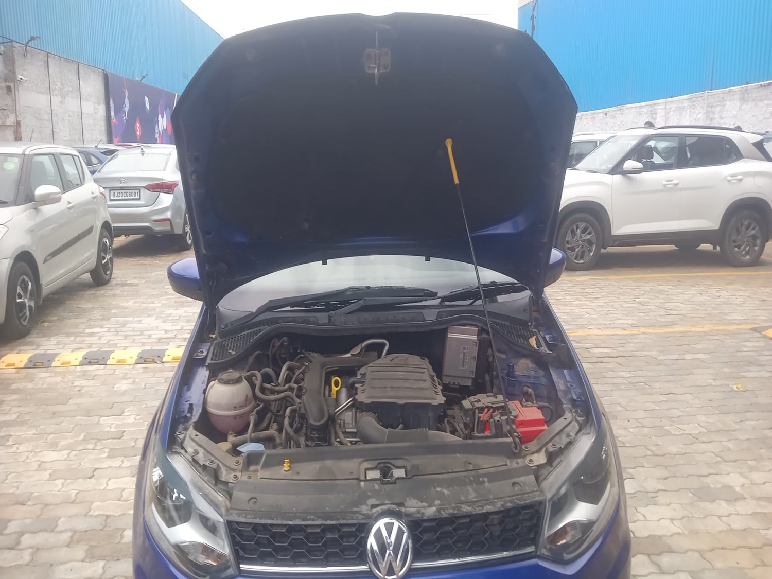 Used 2021 Volkswagen Vento Highline 1.0L TSI Petrol Manual engine ENGINE & BONNET OPEN FRONT VIEW