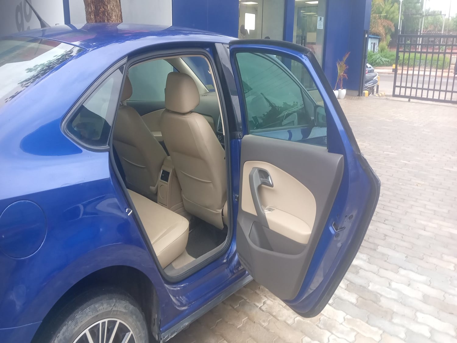 Used 2021 Volkswagen Vento Highline 1.0L TSI Petrol Manual interior RIGHT SIDE REAR DOOR CABIN VIEW