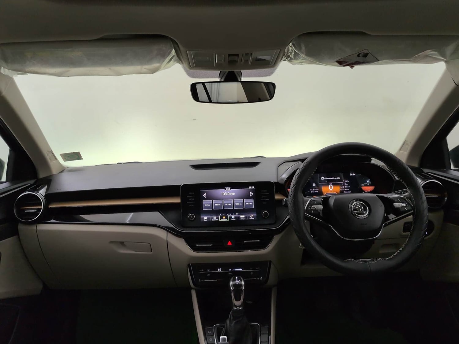 Used 2023 Skoda Slavia Style 1.0L TSI AT Petrol Automatic interior DASHBOARD VIEW