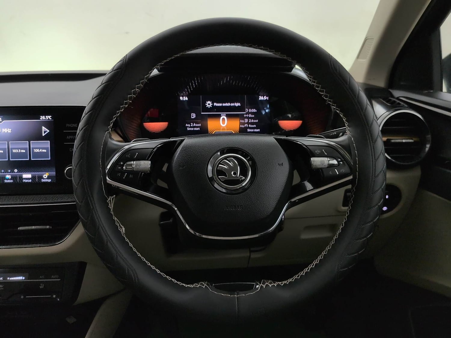 Used 2023 Skoda Slavia Style 1.0L TSI AT Petrol Automatic interior STEERING VIEW