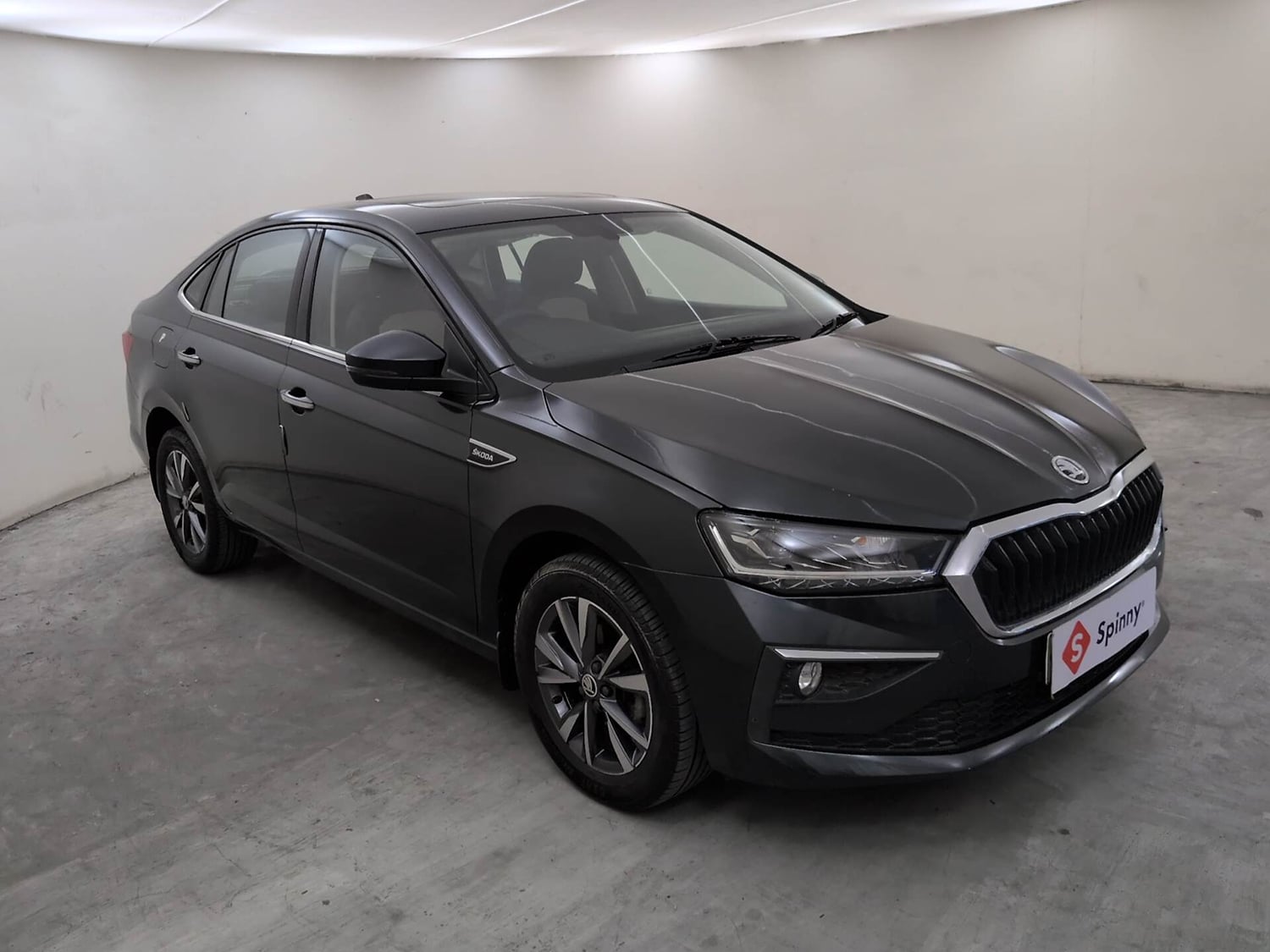 Used 2023 Skoda Slavia Style 1.0L TSI AT Petrol Automatic exterior RIGHT FRONT CORNER VIEW
