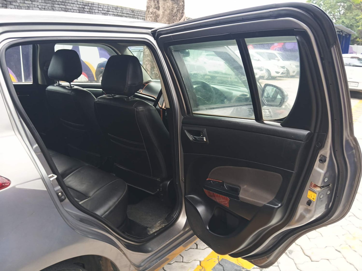 Used 2014 Maruti Suzuki Swift VXi Petrol Manual interior RIGHT REAR DOOR OPEN VIEW