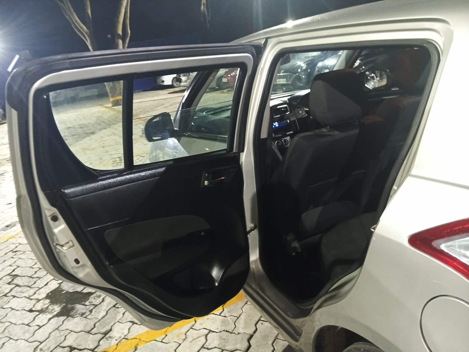 Used 2012 Maruti Suzuki Swift VXi Petrol Manual interior LEFT REAR DOOR OPEN VIEW