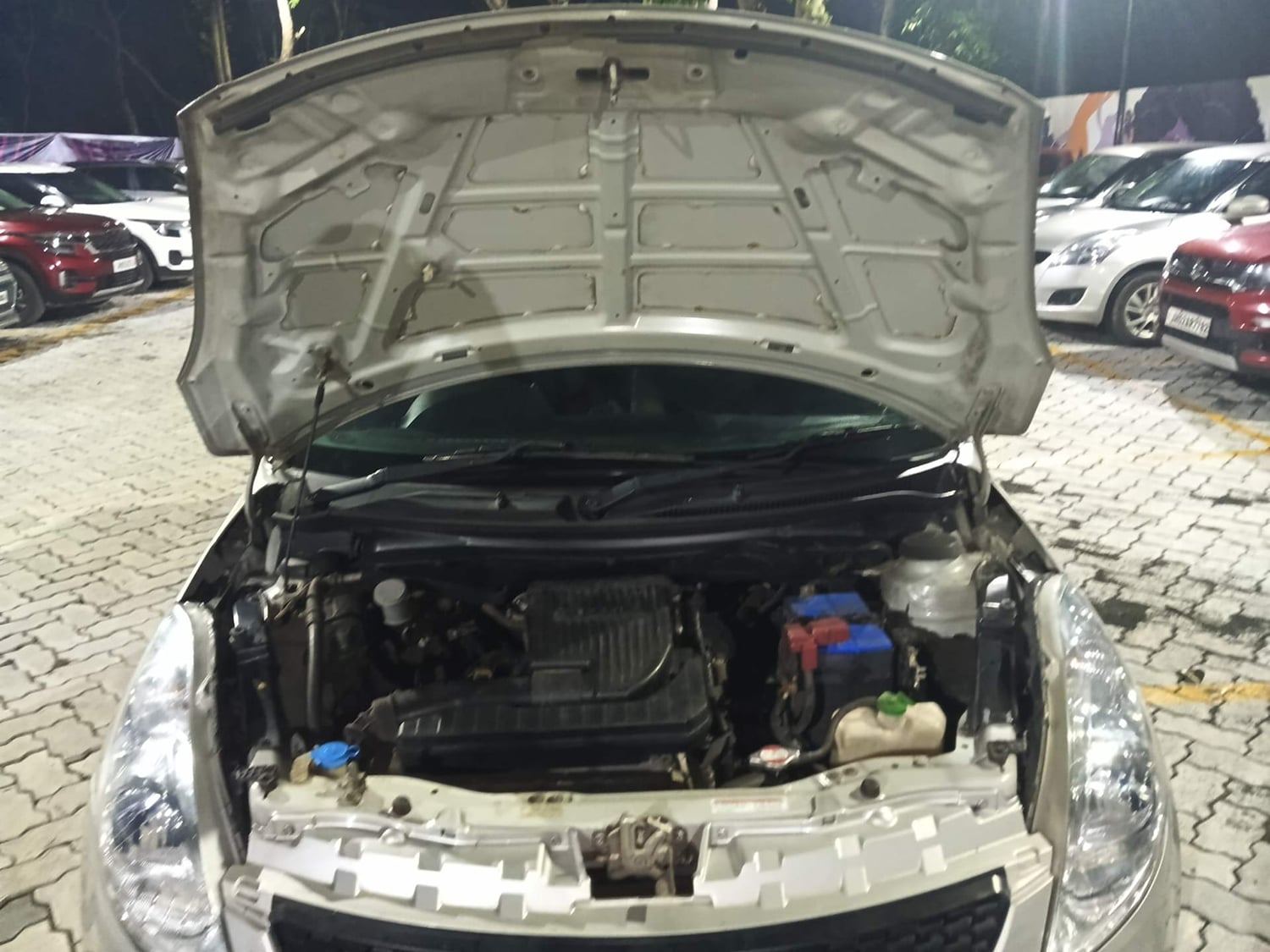 Used 2012 Maruti Suzuki Swift VXi Petrol Manual engine ENGINE & BONNET OPEN FRONT VIEW