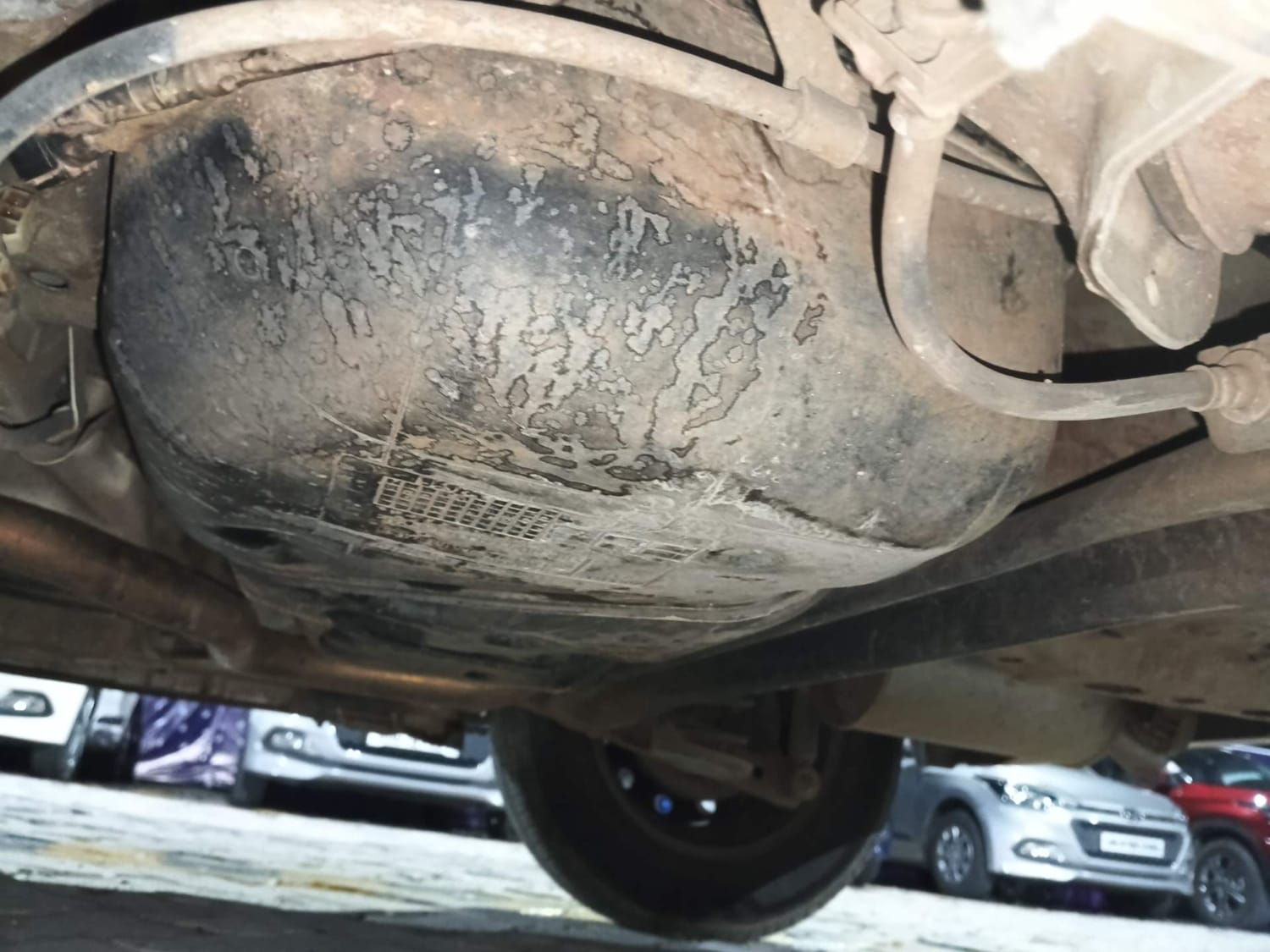 Used 2012 Maruti Suzuki Swift VXi Petrol Manual extra REAR UNDERBODY VIEW (TAKEN FROM REAR)