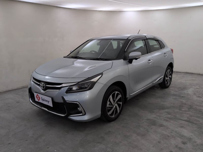 Used 2025 Toyota Glanza V Petrol Manual exterior LEFT FRONT CORNER VIEW