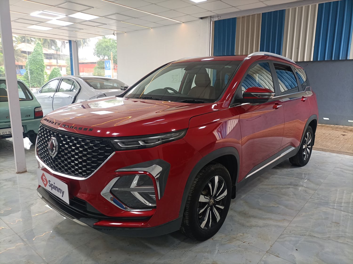Used 2020 MG Motors Hector Plus Sharp 1.5 DCT Petrol Petrol Automatic exterior LEFT FRONT CORNER VIEW