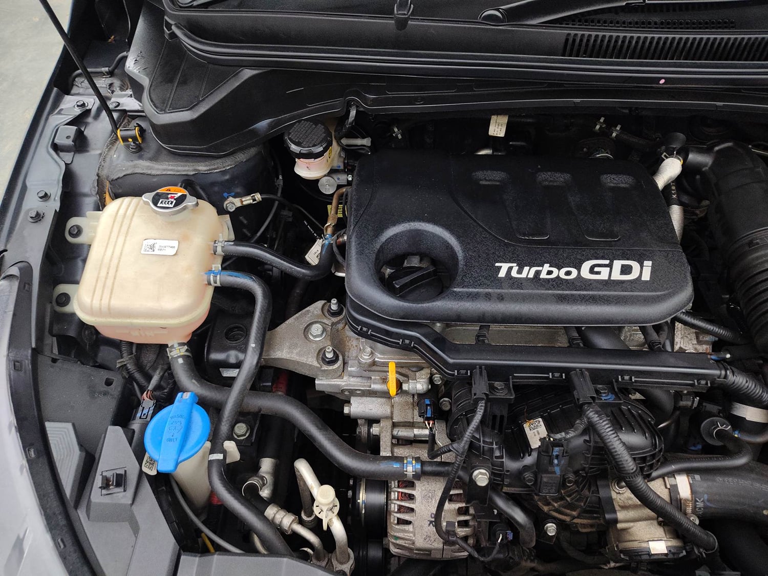 Used 2023 Hyundai New i20 Asta (O) 1.0 Turbo DCT Petrol Automatic engine ENGINE RIGHT SIDE VIEW