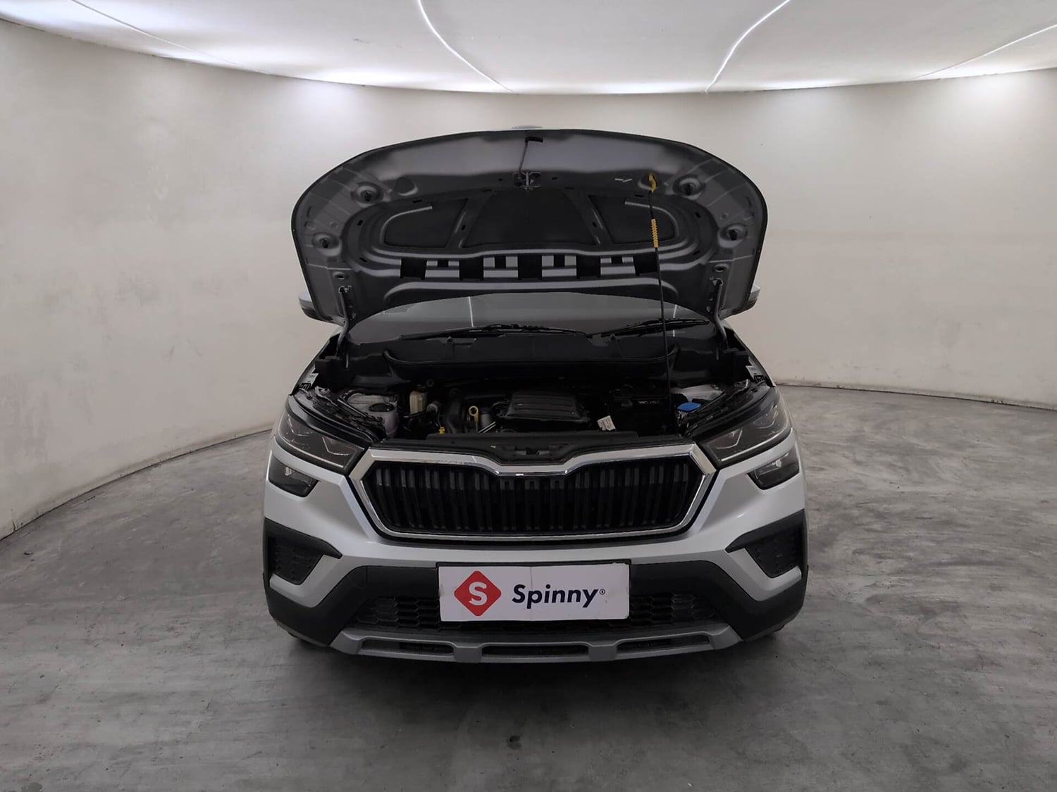 Used 2024 Skoda Kushaq Ambition 1.0L TSI MT Petrol Manual engine ENGINE & BONNET OPEN FRONT VIEW