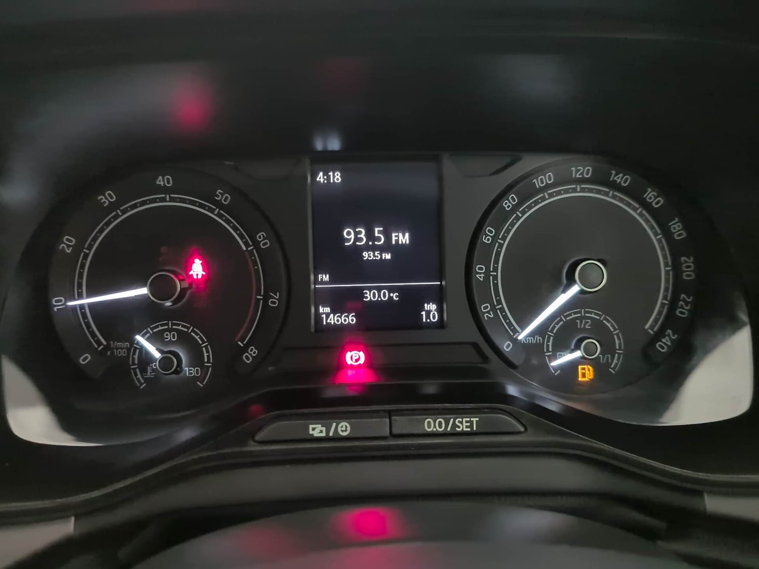 Used 2024 Skoda Kushaq Ambition 1.0L TSI MT Petrol Manual interior CLUSTERMETER VIEW