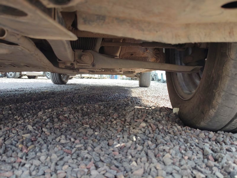 Used 2022 Renault Triber RXZ CNG (outside fitted) Cng Manual extra FRONT LEFT UNDERBODY VIEW