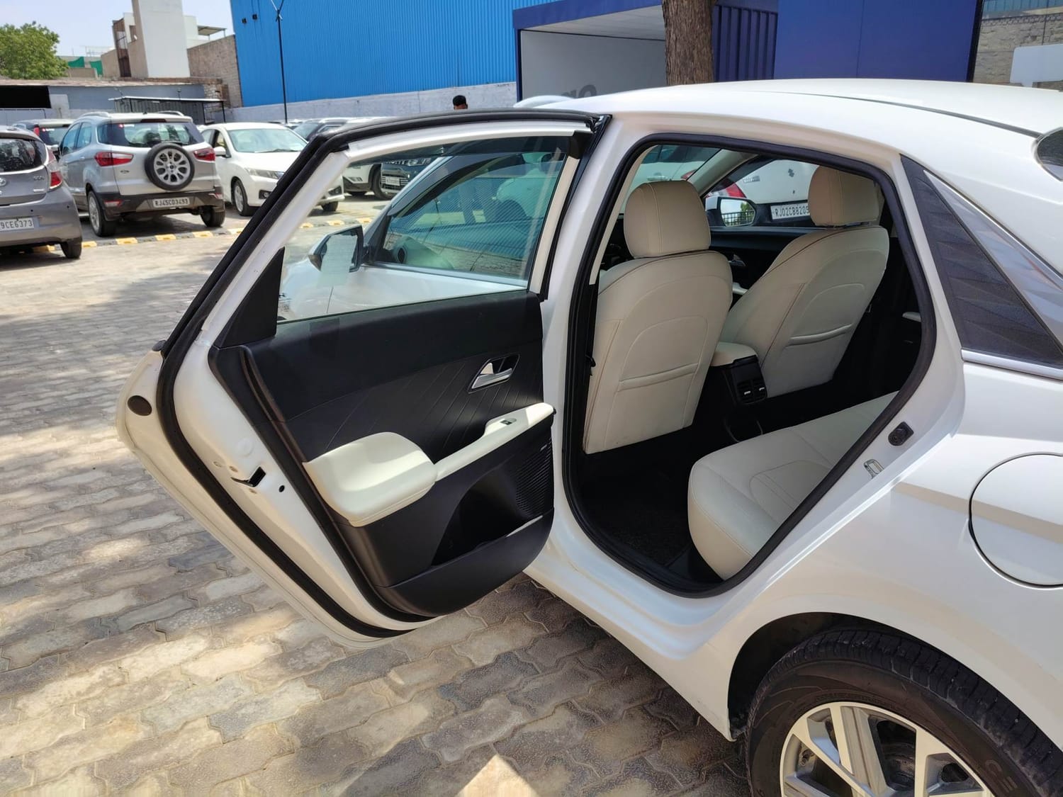 Used 2023 Hyundai Verna SX (O) 1.5 Petrol IVT Petrol Automatic interior LEFT REAR DOOR OPEN VIEW